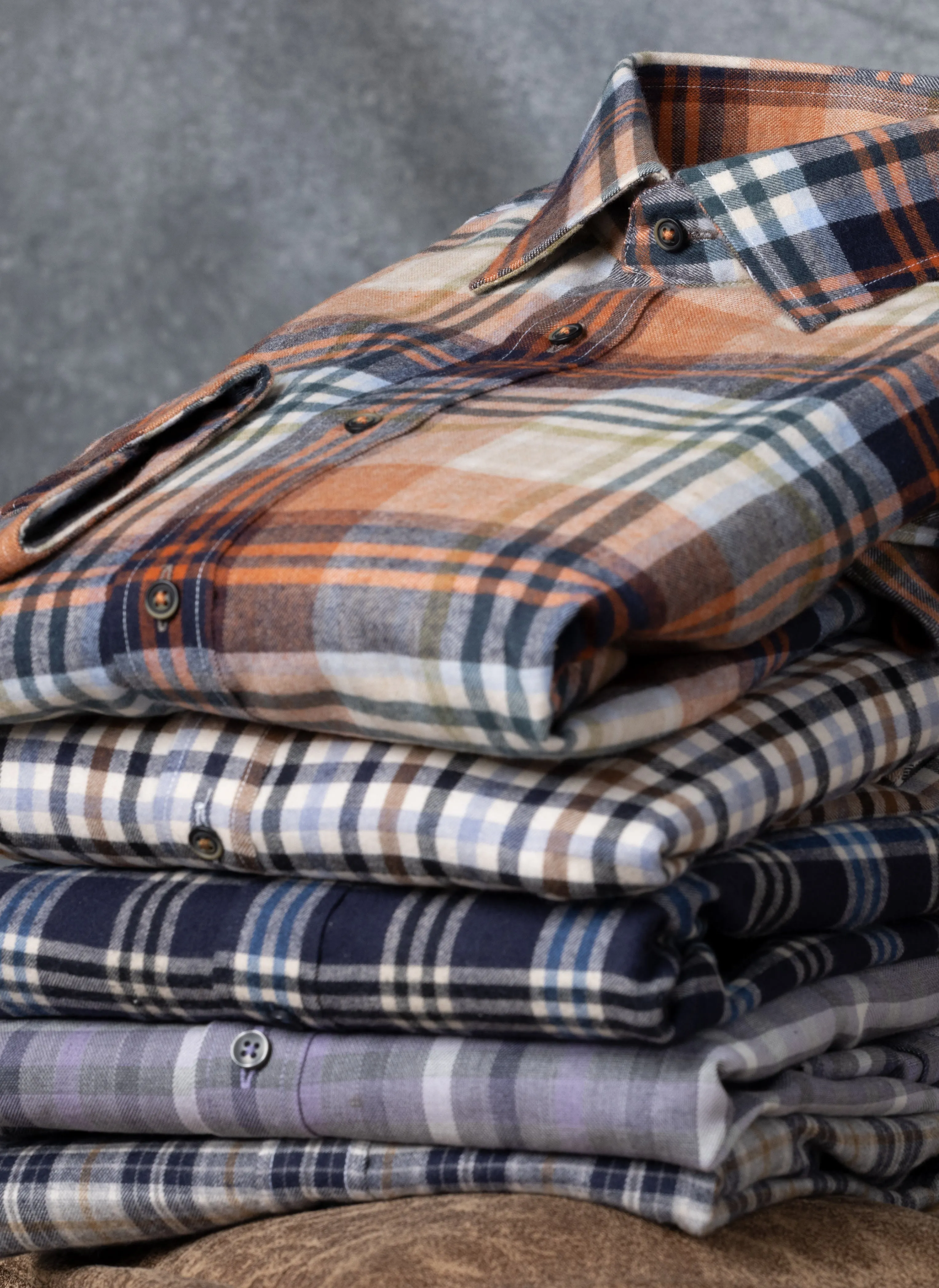 Alexander Sport Shirt in Multi Blue Plaid