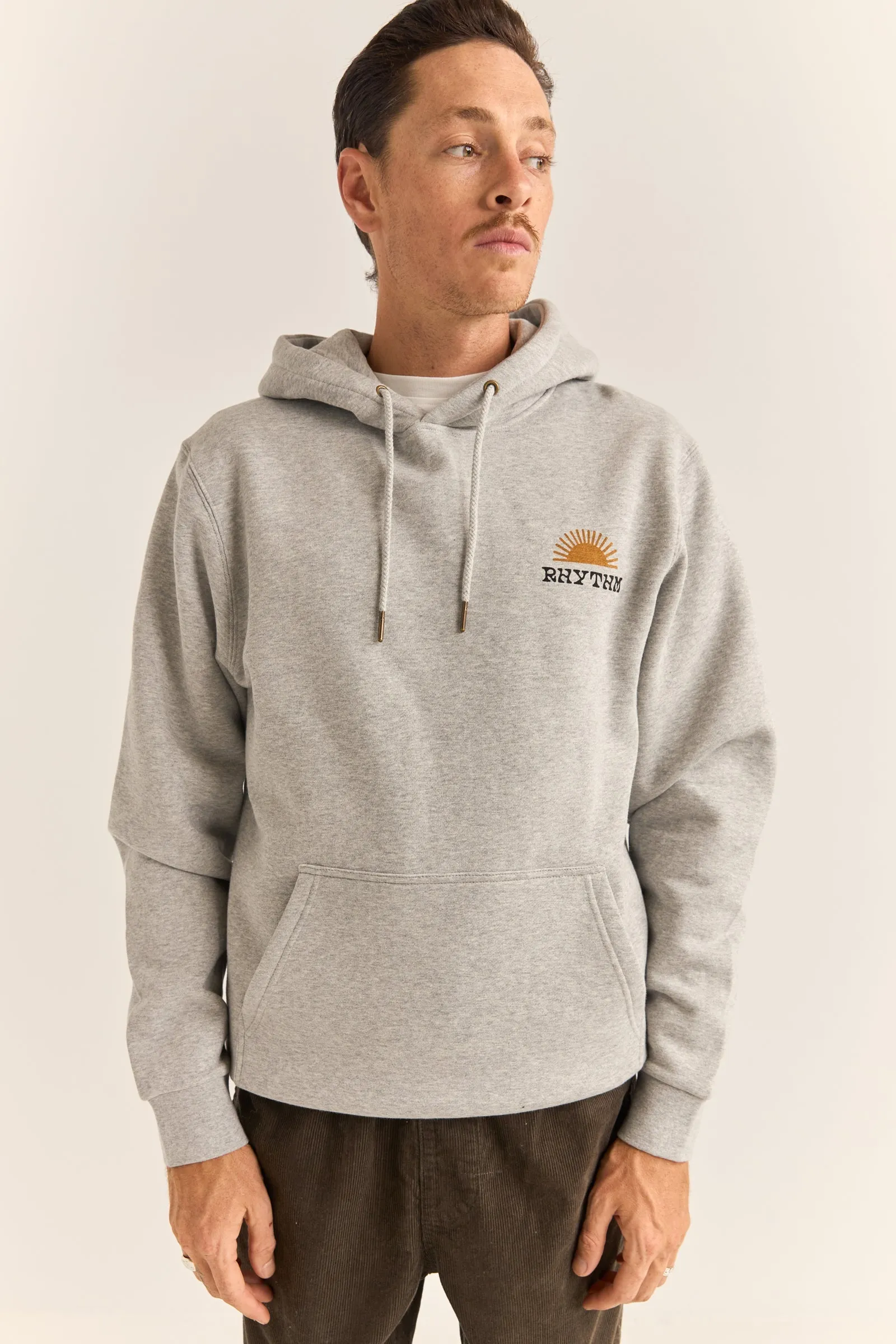 Awake Fleece Hood Grey Heather