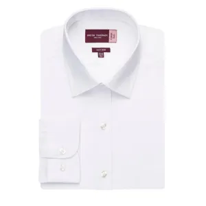 BA084-16.5 Brook Taverner Mens Rapino Long Sleeve Shirt White 16.5"