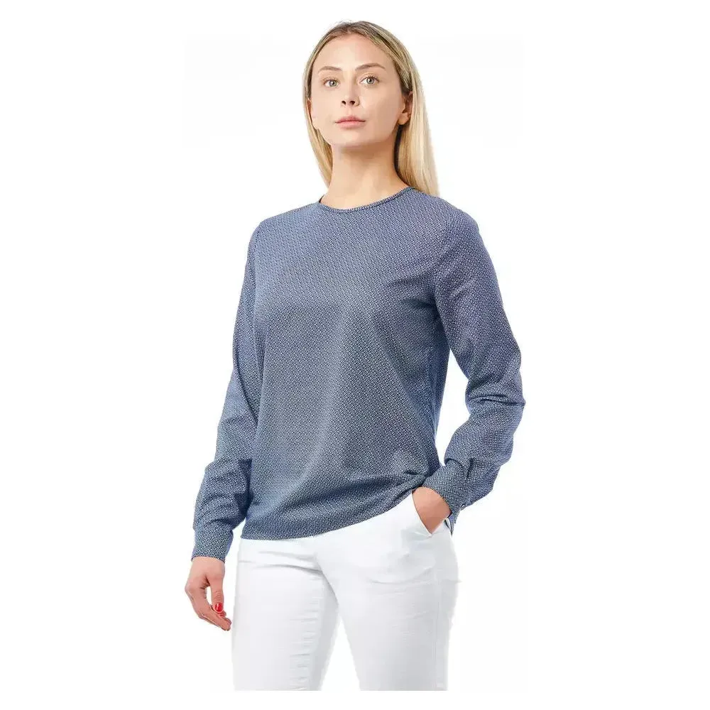 Bagutta Blue Cotton Women Shirt