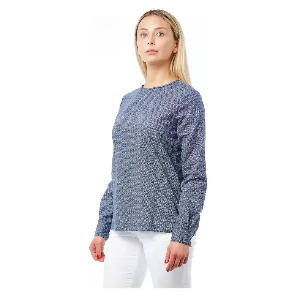 Bagutta Blue Cotton Women Shirt