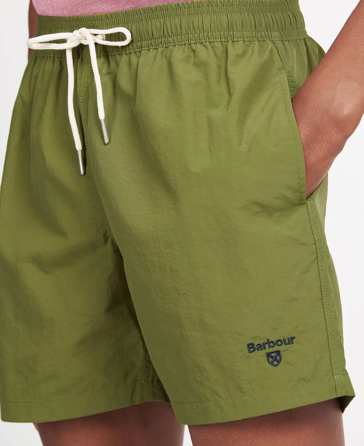 BARBOUR Essential Logo Swim Shorts OLIVE