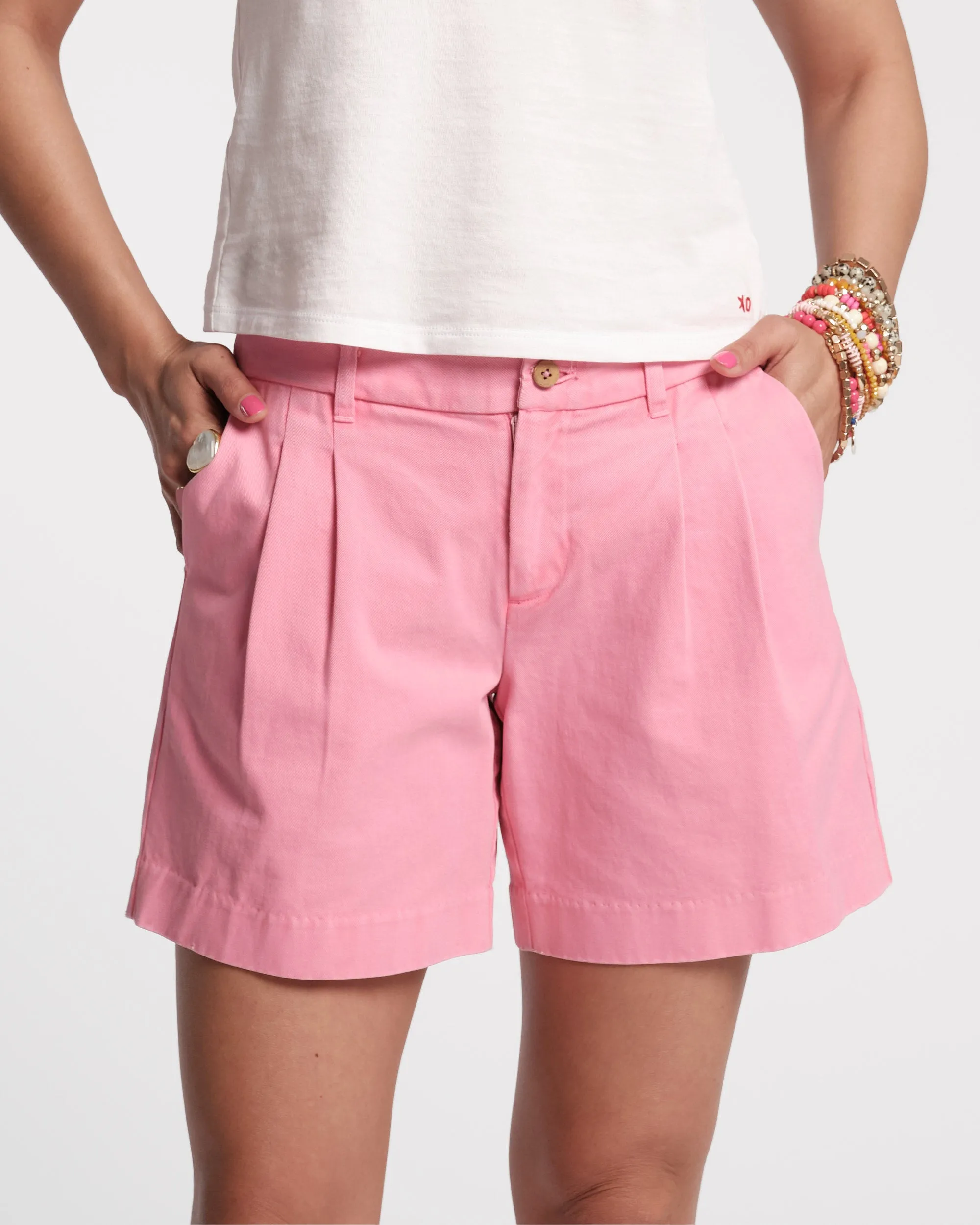 Benny Short Cotton Twill Pink