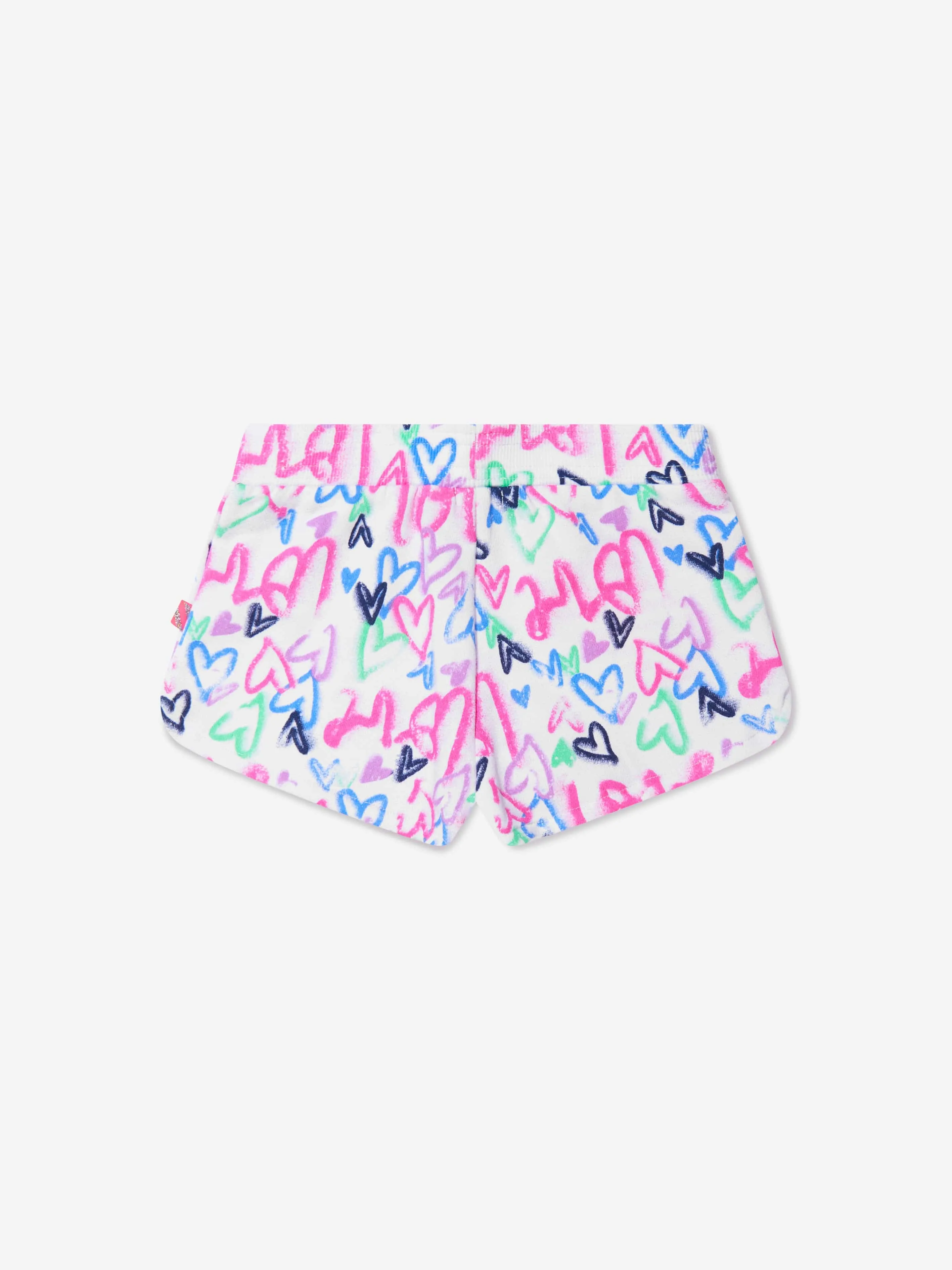 Billieblush Girls Graffiti Love Shorts in Pink