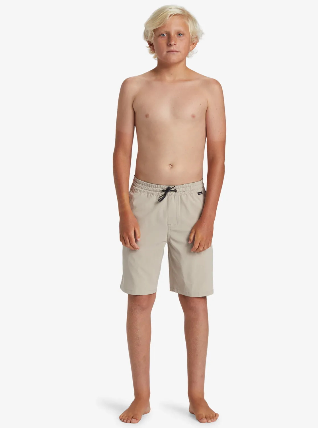 Boys 8-16 Taxer Amphibian 17" Hybrid Shorts - Plaza Taupe