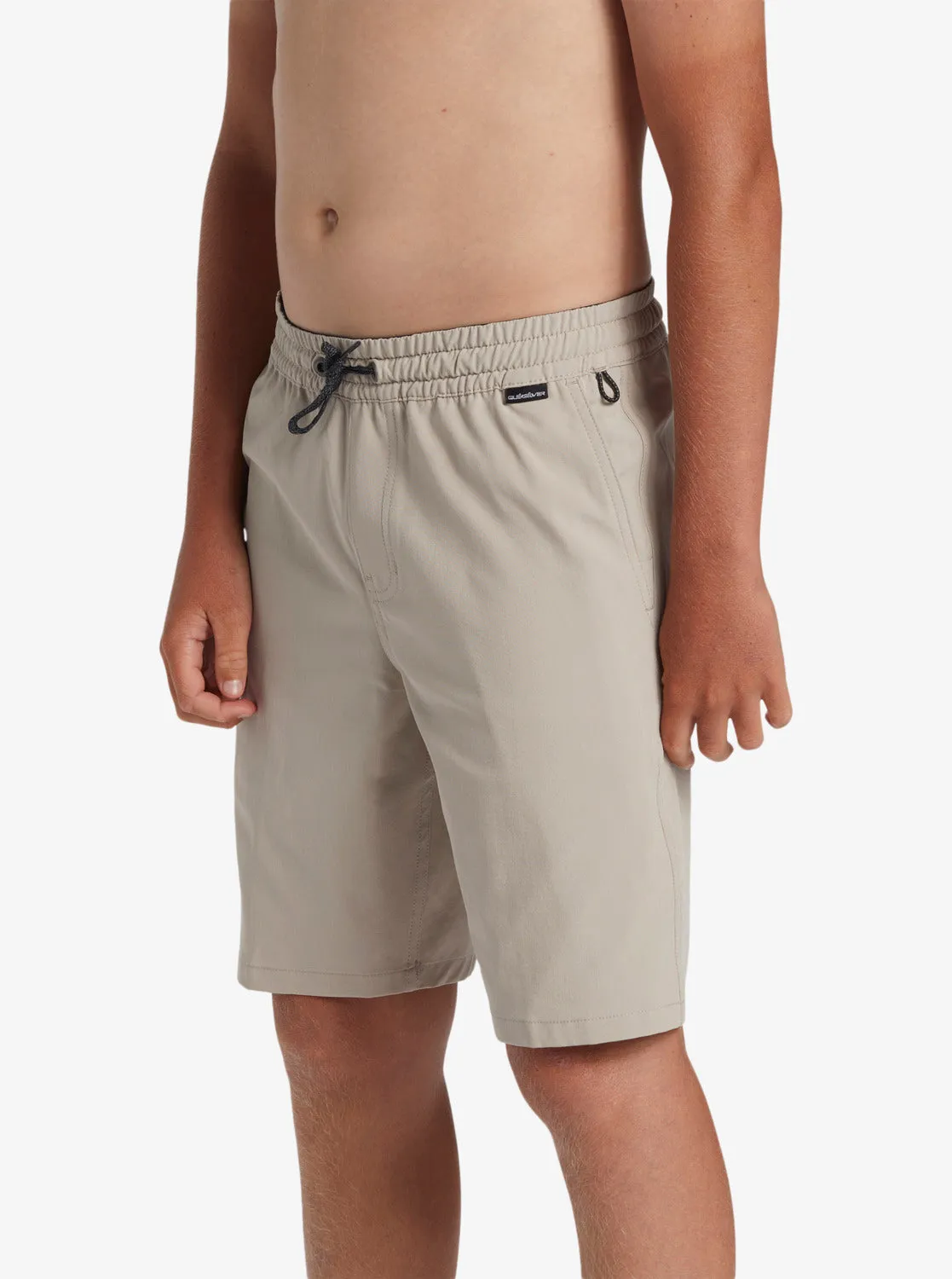 Boys 8-16 Taxer Amphibian 17" Hybrid Shorts - Plaza Taupe