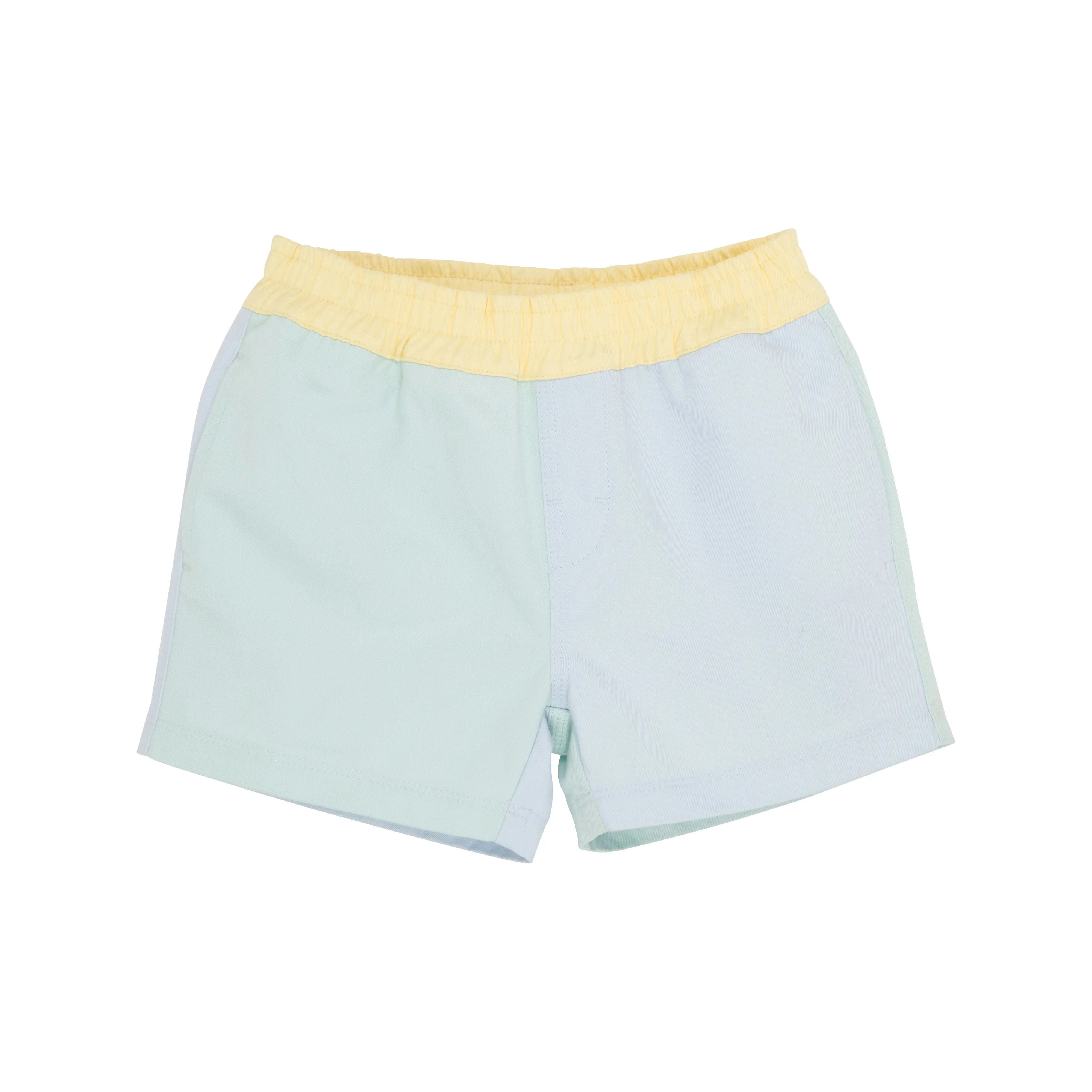 Colorblock Sheffield Shorts (Twill) Sea Island Seafoam, Buckhead Blue, And Bellport Butter Yellow