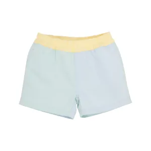 Colorblock Sheffield Shorts (Twill) - Sea Island Seafoam, Buckhead Blue, and Bellport Butter Yellow