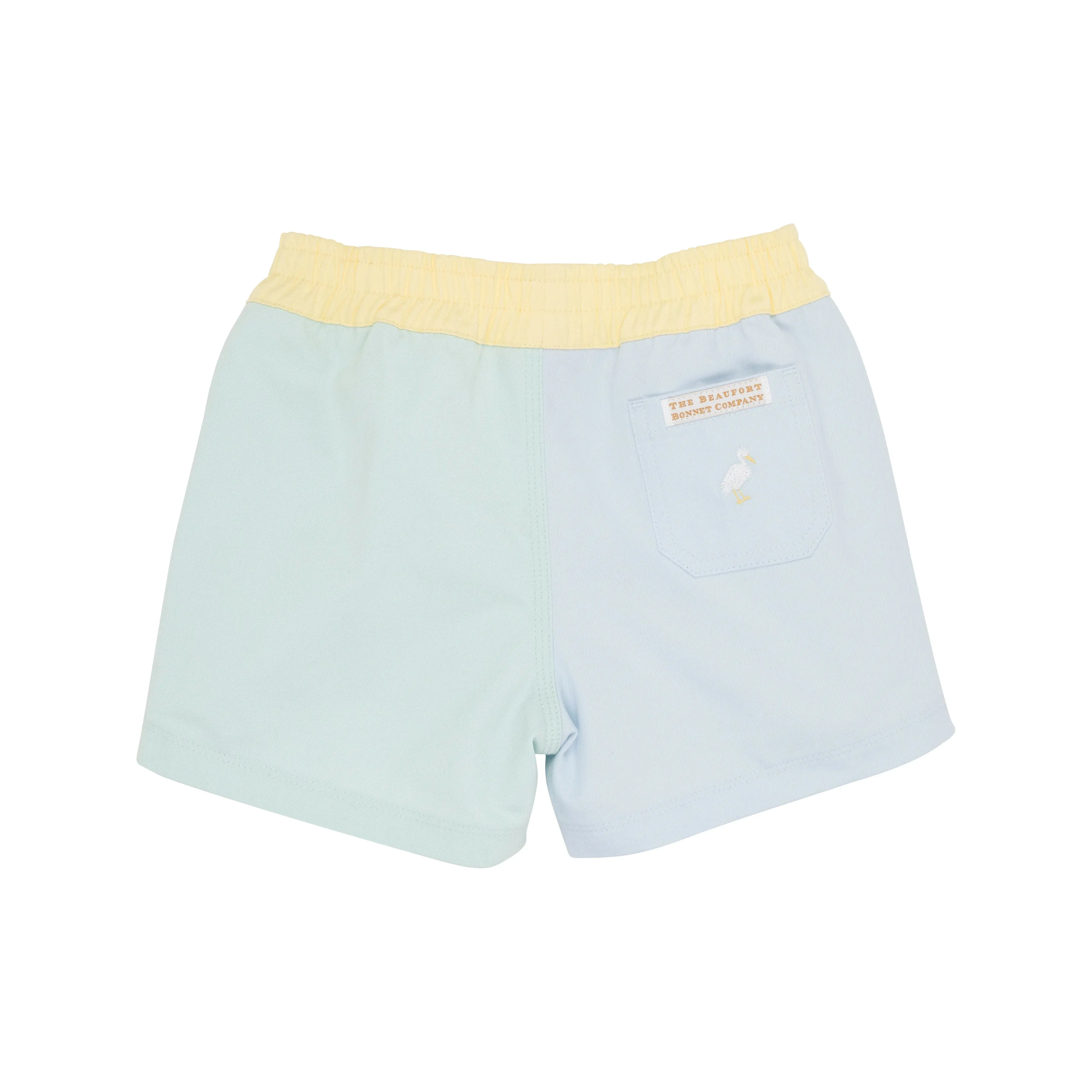 Colorblock Sheffield Shorts (Twill) Sea Island Seafoam, Buckhead Blue, And Bellport Butter Yellow