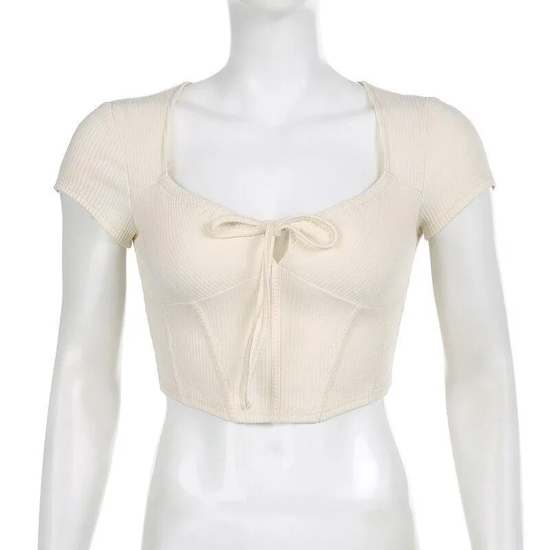 Coquette Cropped Corset Top