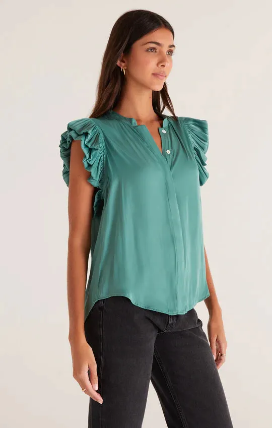 Dalia Ruffle Sleeve Top