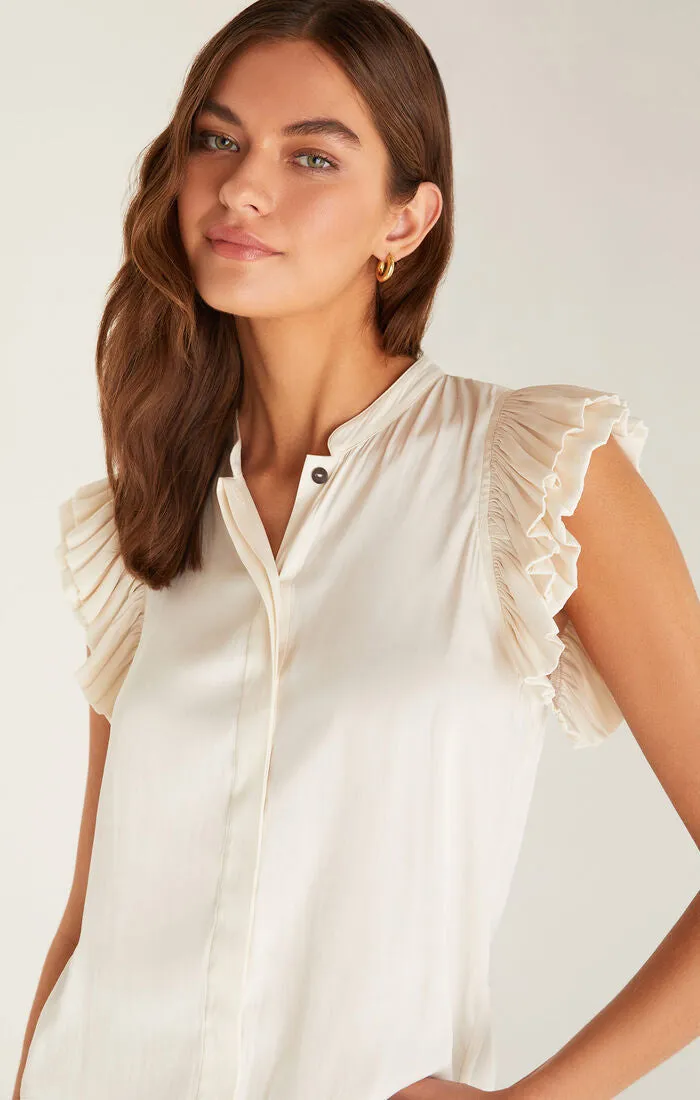 Dalia Ruffle Sleeve Top