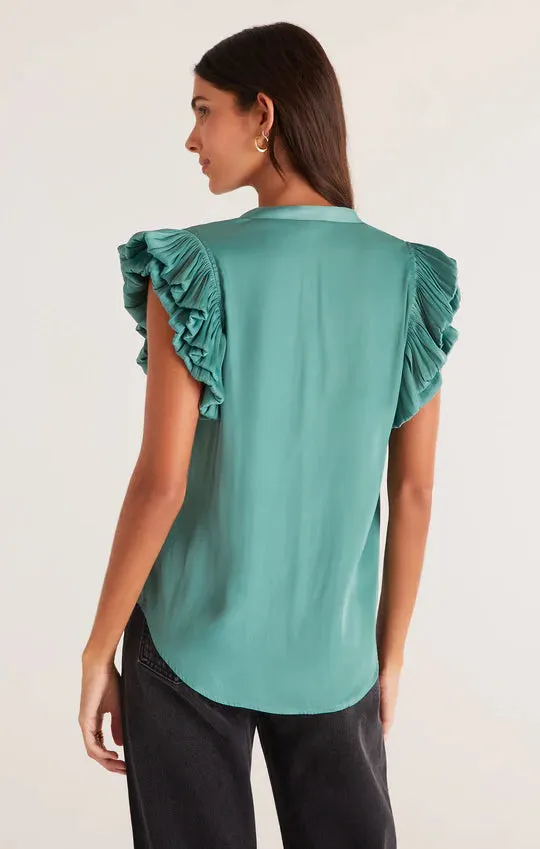 Dalia Ruffle Sleeve Top