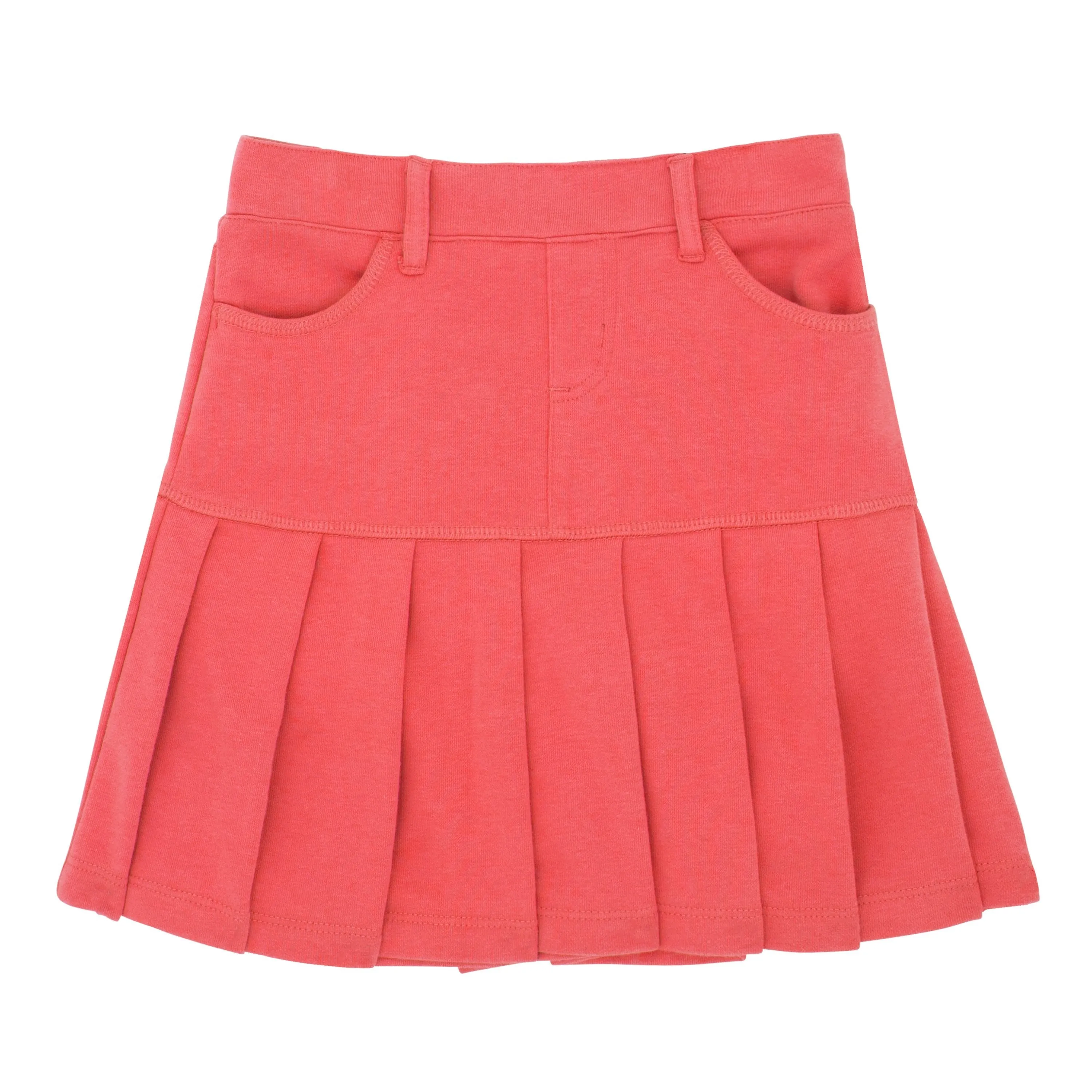 Drop Yoke Pleated Skort