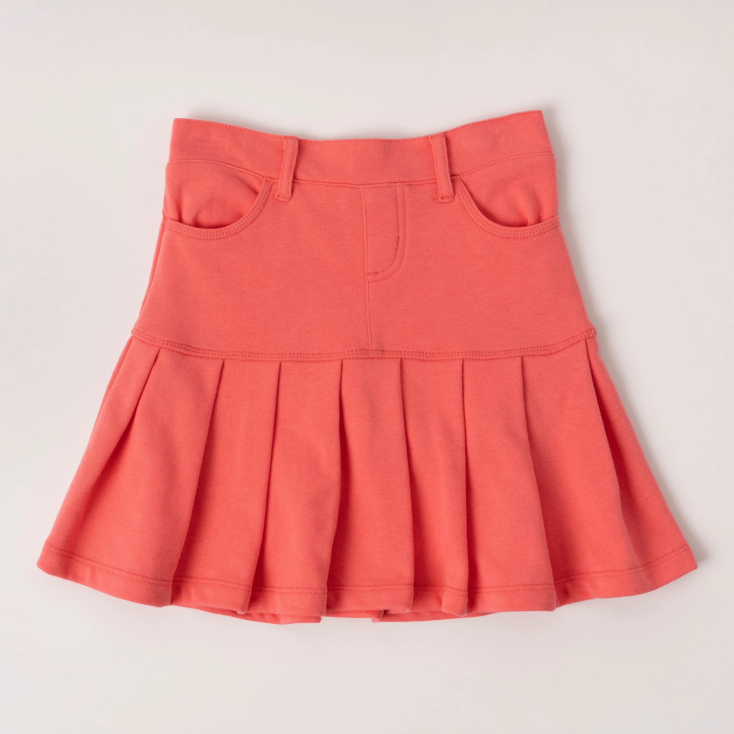 Drop Yoke Pleated Skort