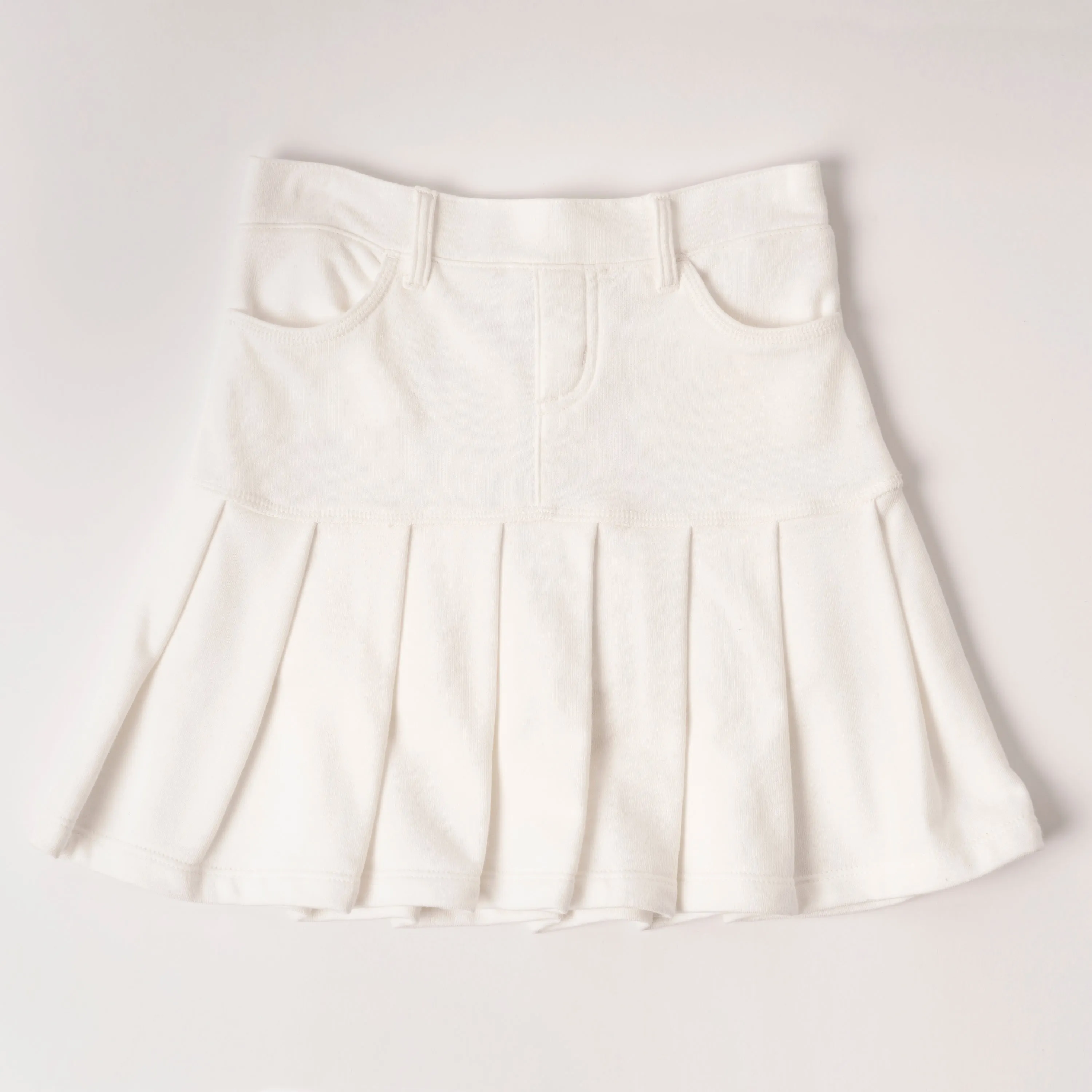 Drop Yoke Pleated Skort