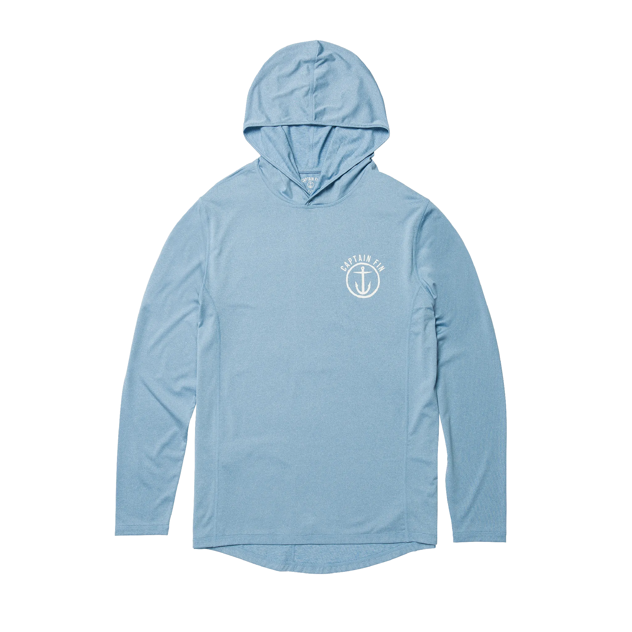 Early Boater Long Sleeve Hooded Surf Shirt - Coastal Blue