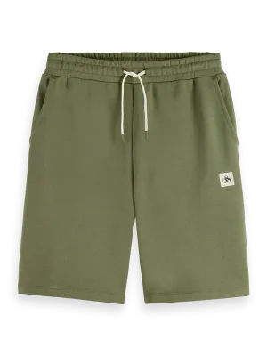 Essential Logo Badge Sweat Shorts (Olive) - 178387_300