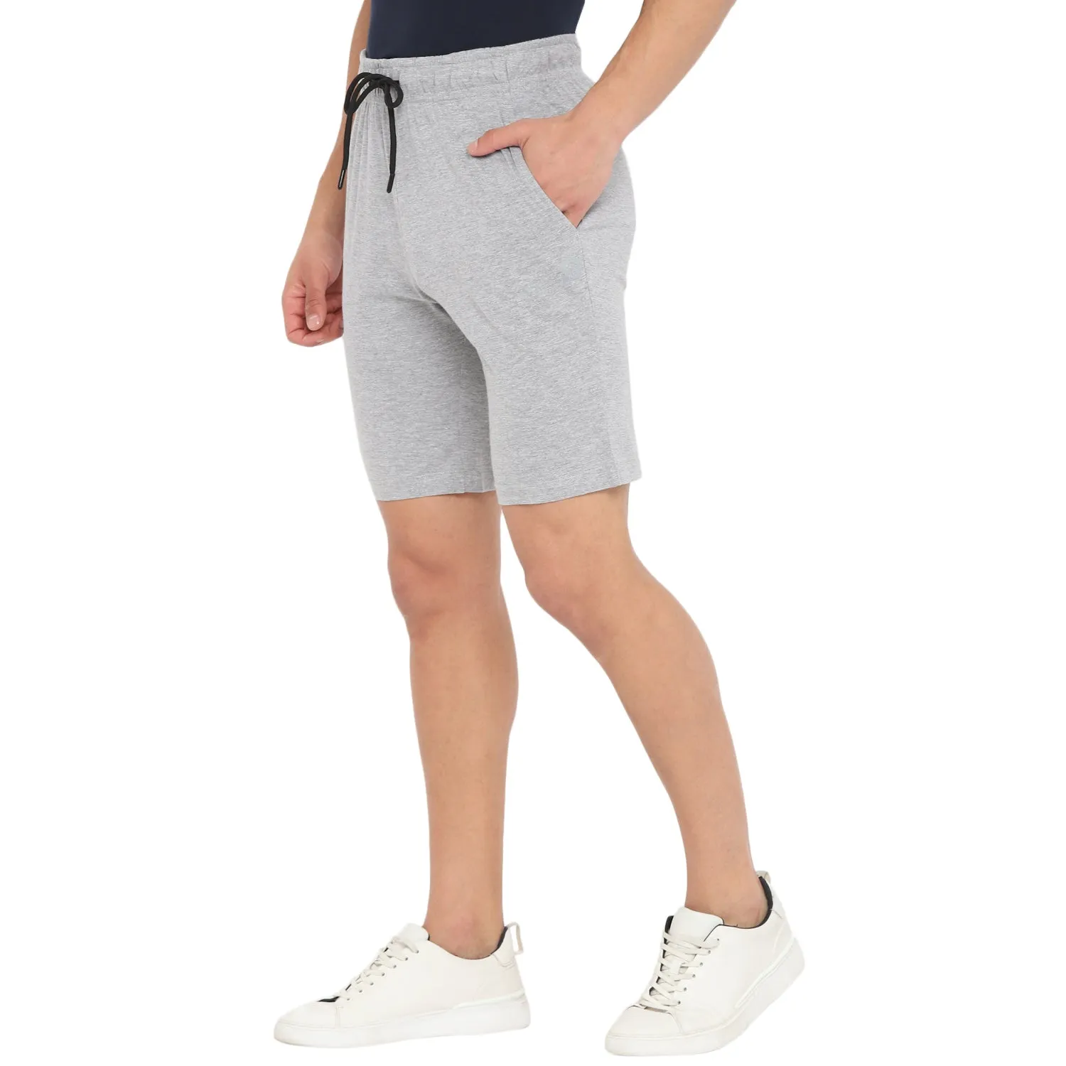 Essentials Grey Solid Shorts