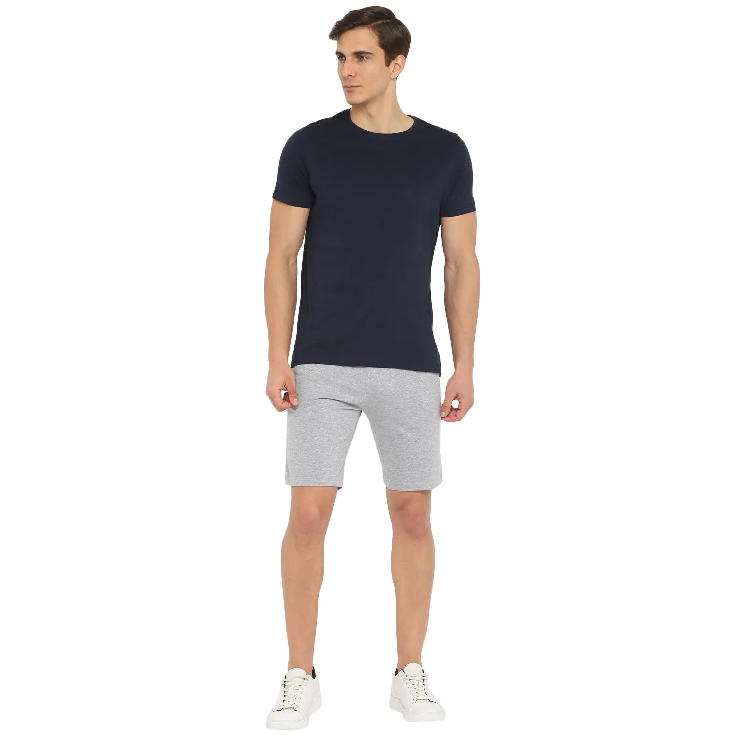 Essentials Grey Solid Shorts