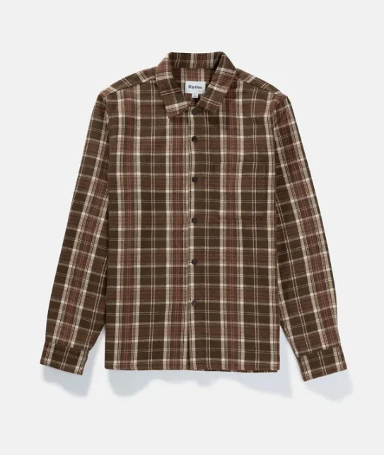 Flannel LS Shirt in Chocolate