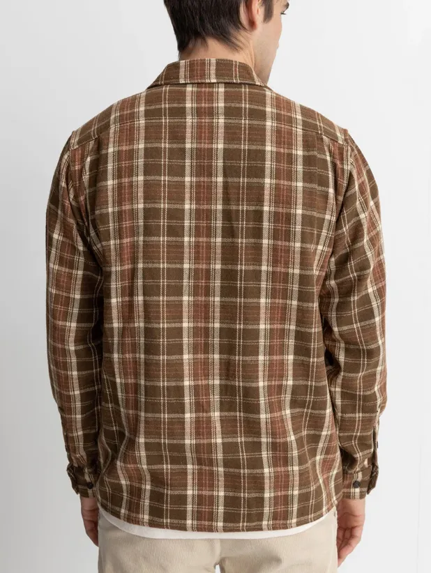 Flannel LS Shirt in Chocolate