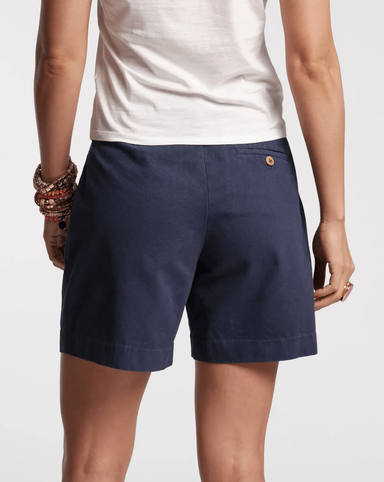 Frances Valentine Benny Short Navy