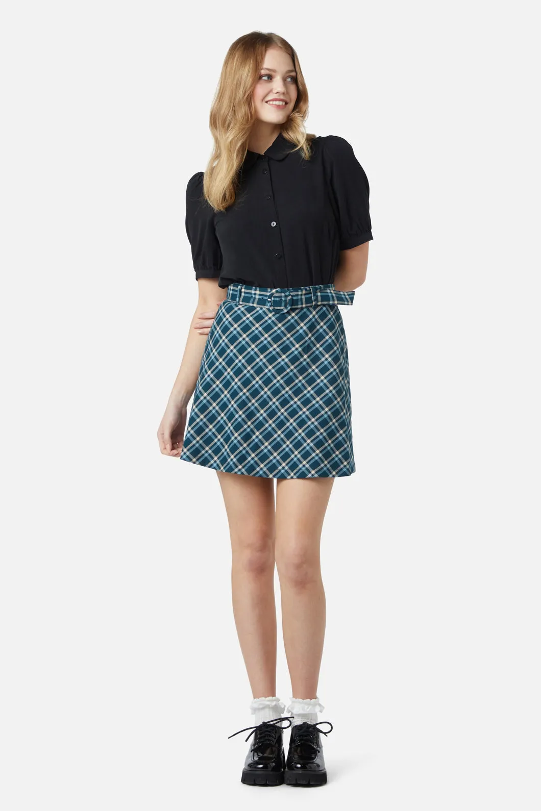 Gina Check A Line Skirt