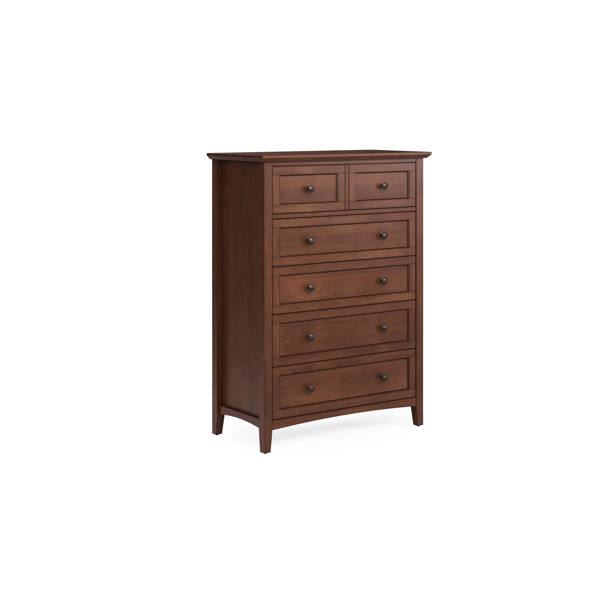 Grace Five Drawer Chest in Dark Mocha (2024)