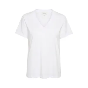 Hanne V-Neck Tee White