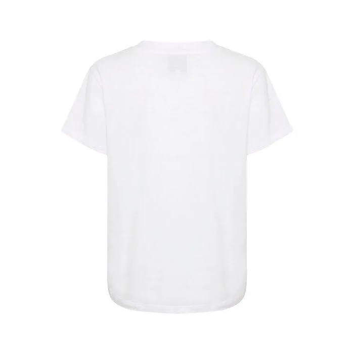 Hanne V-Neck Tee White