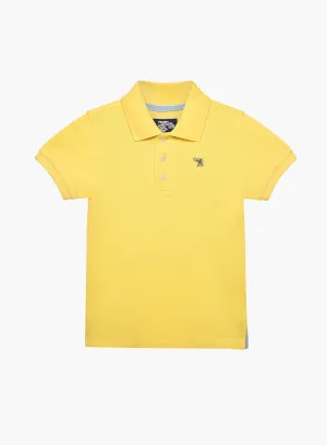 Harry Piqué Polo in Coastal Yellow