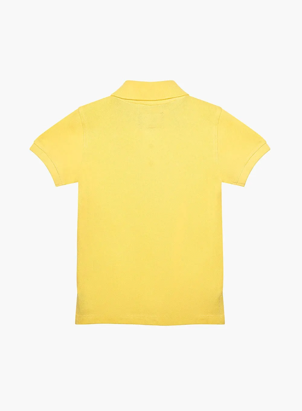 Harry Piqué Polo in Coastal Yellow