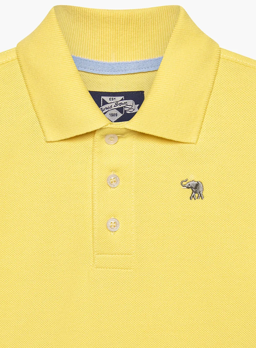 Harry Piqué Polo in Coastal Yellow