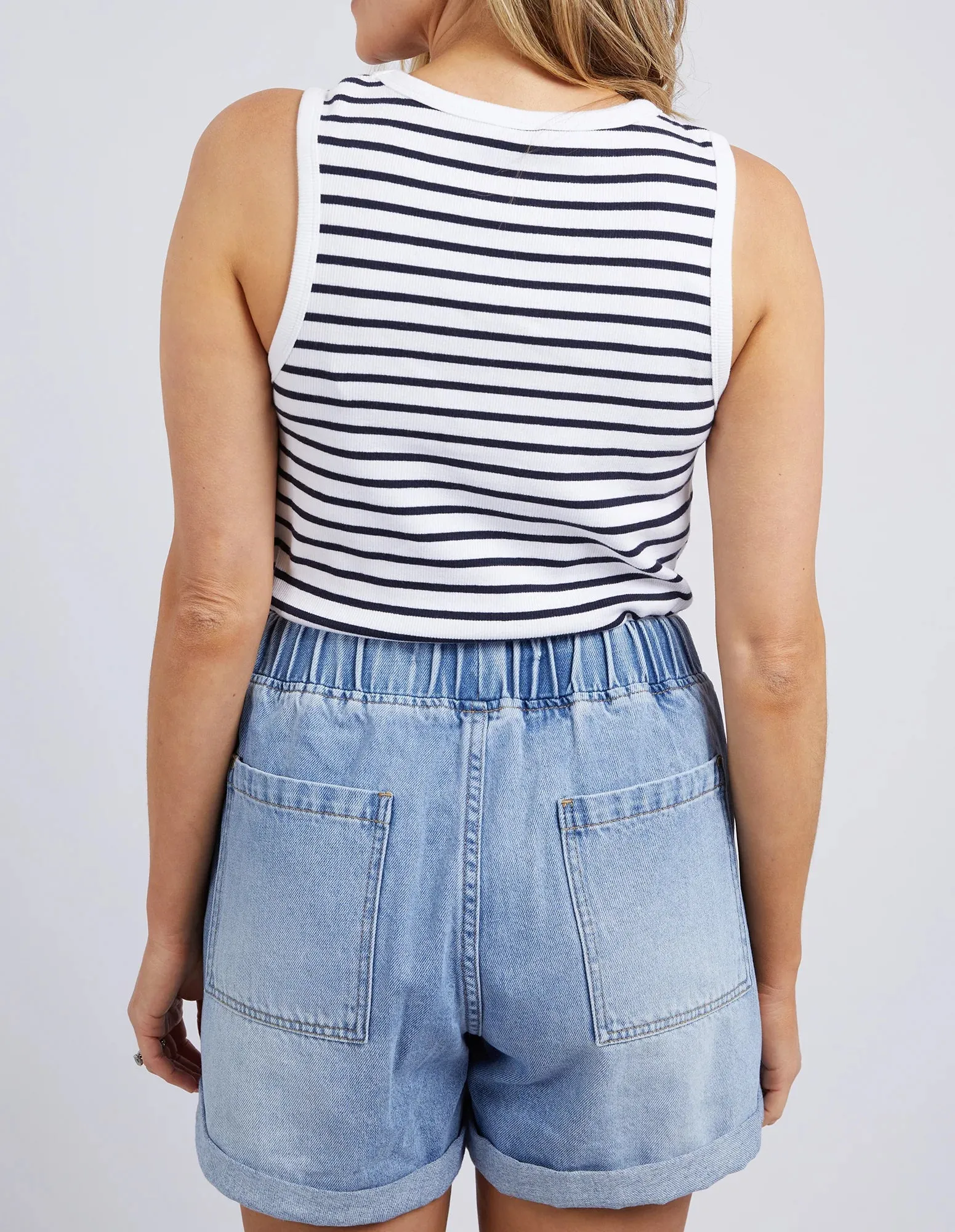 Indra Stripe Tank Navy