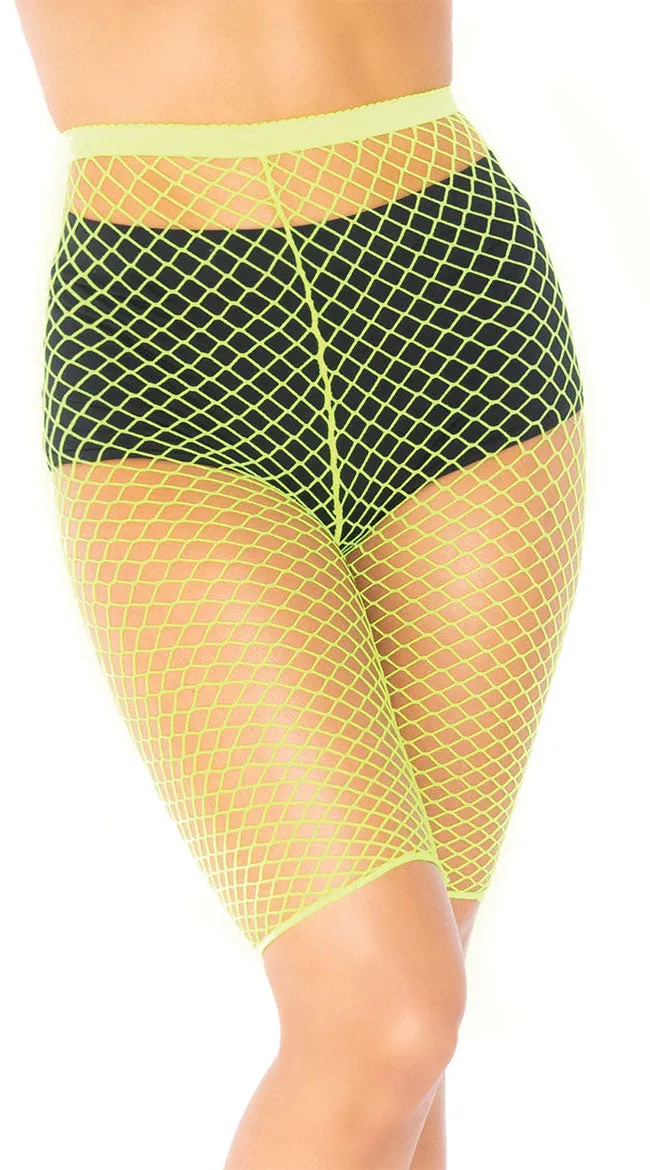 Industrial Net Biker Shorts