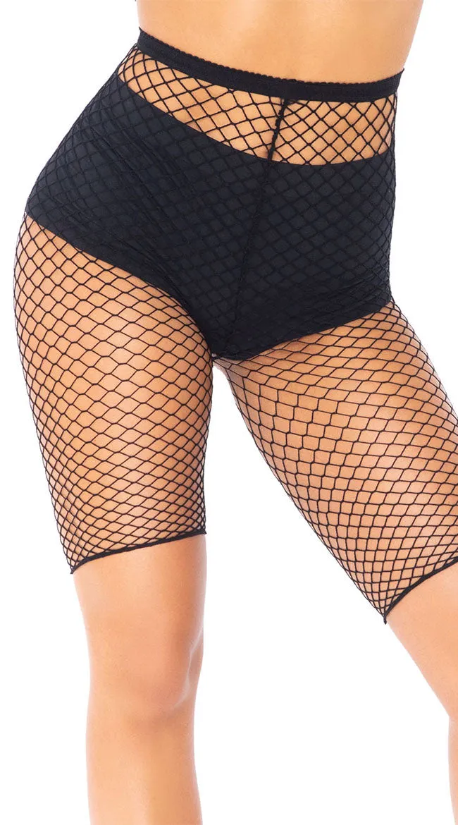 Industrial Net Biker Shorts