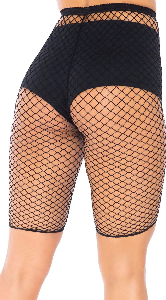 Industrial Net Biker Shorts