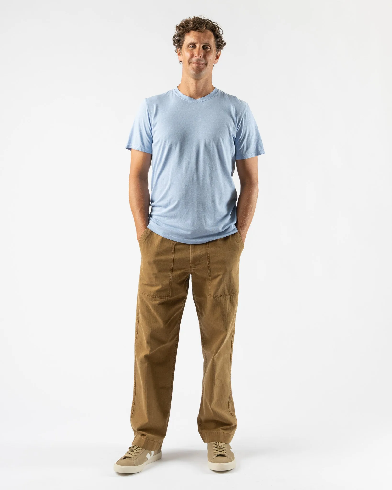 Jungmaven Basic Tee in Coastal Blue