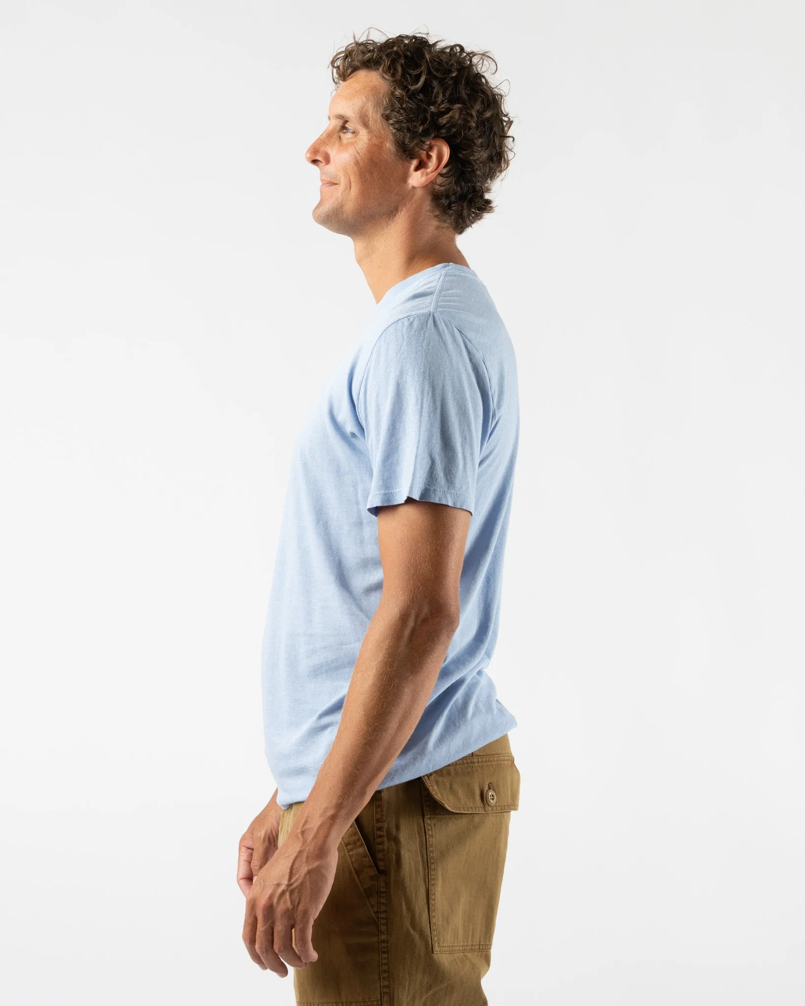 Jungmaven Basic Tee in Coastal Blue