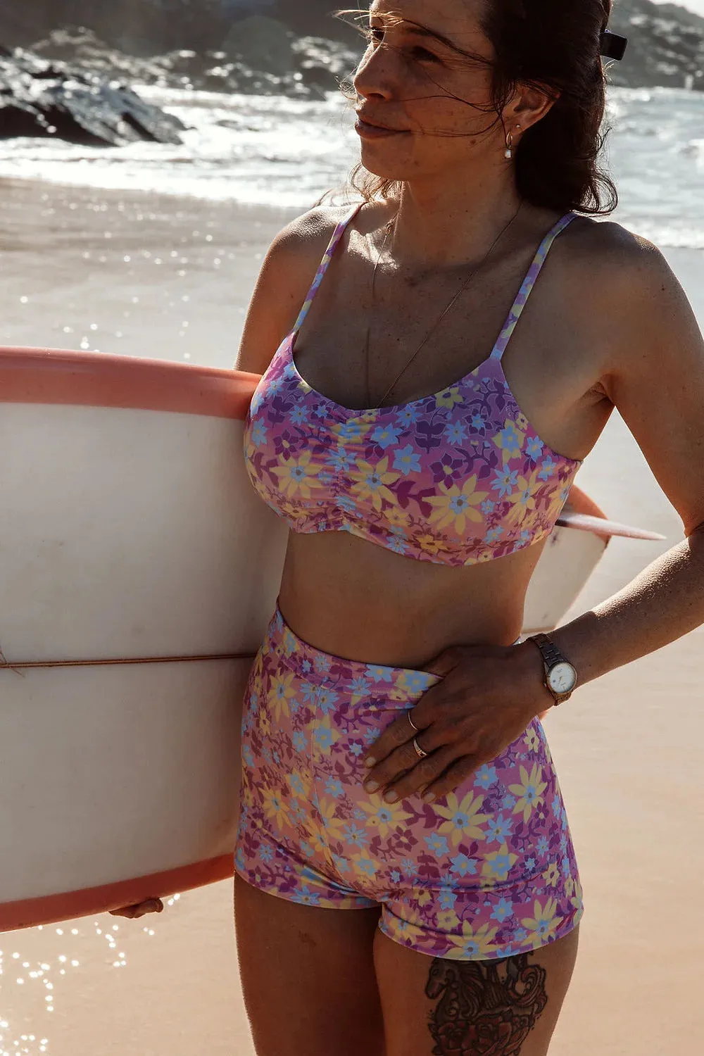 Kailani Top | Reversible | Berry Myrtle & Pink