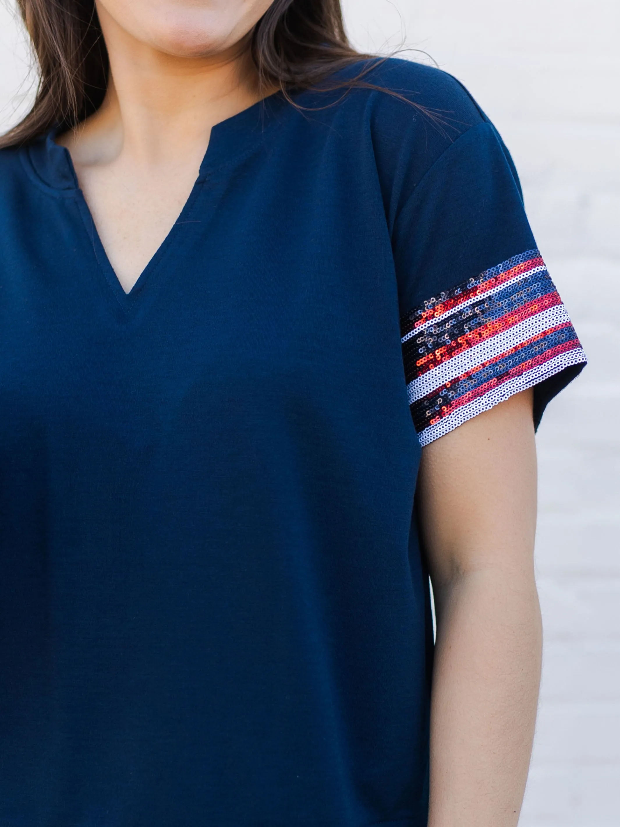 Lauren Top | Red   Blue