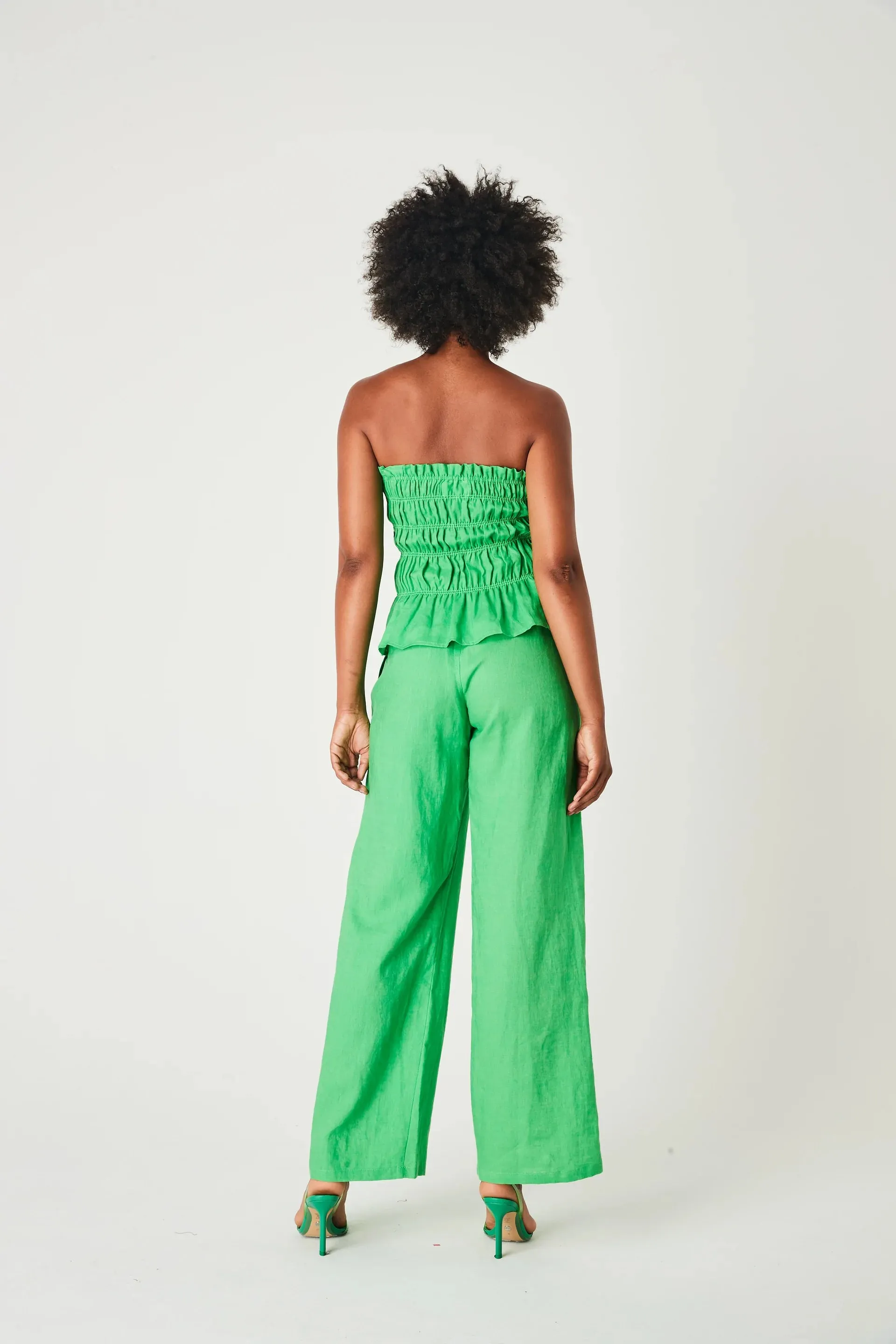 Linen Bodice- Green