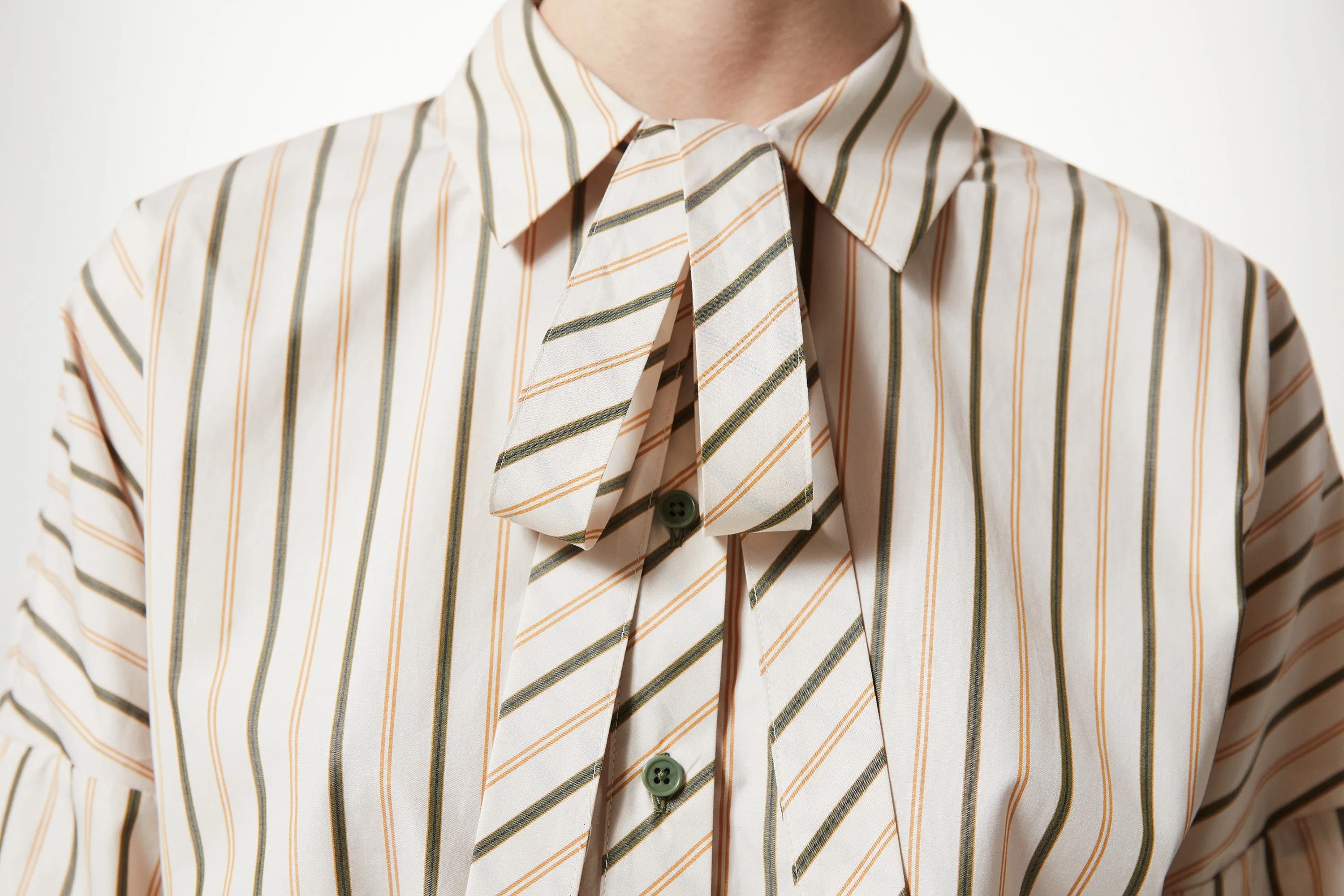 Machka Line Patterned Shirt Olive Green