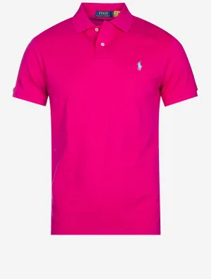 Mesh Polo Shirt Pink