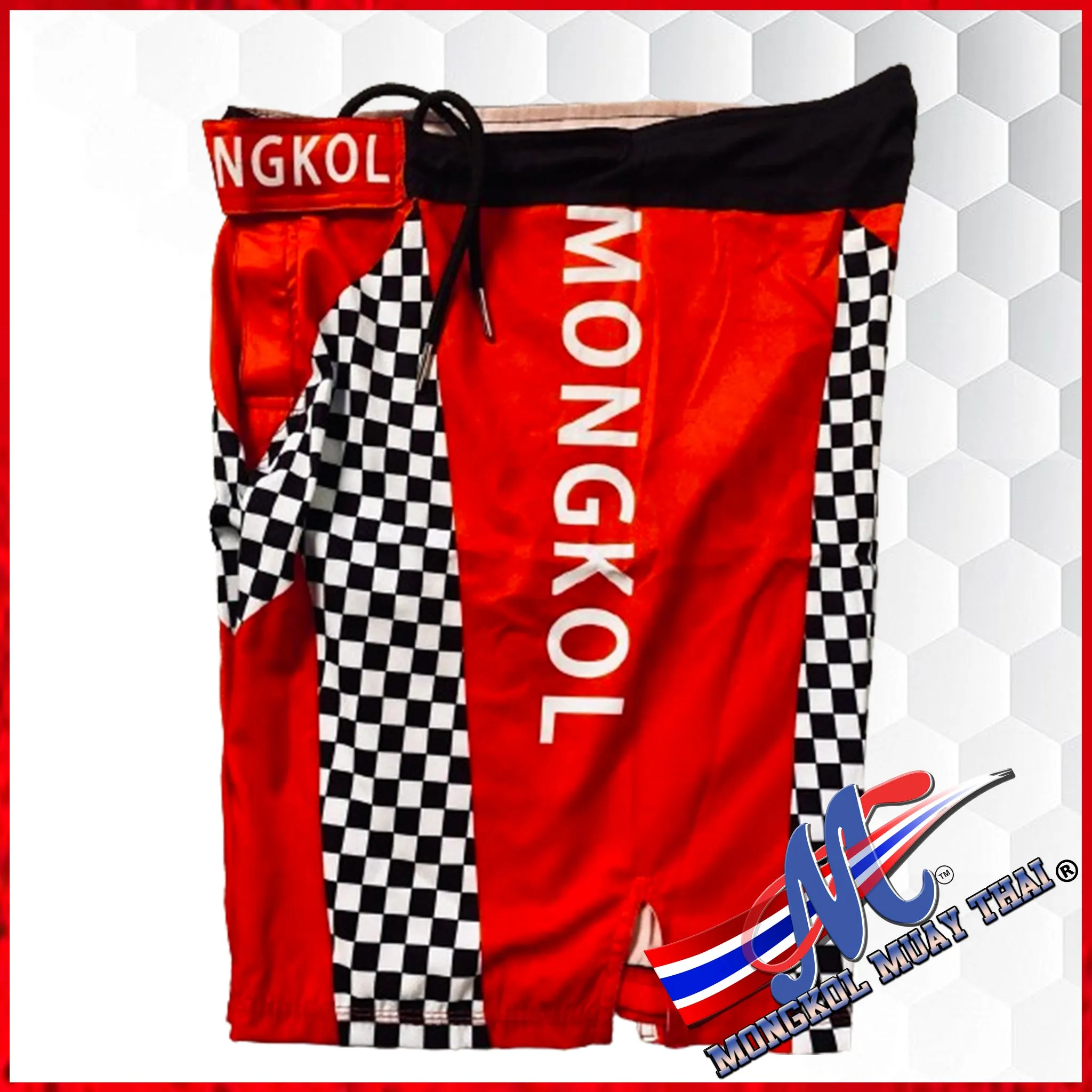 Mongkol MMA Shorts Red Chess  Men