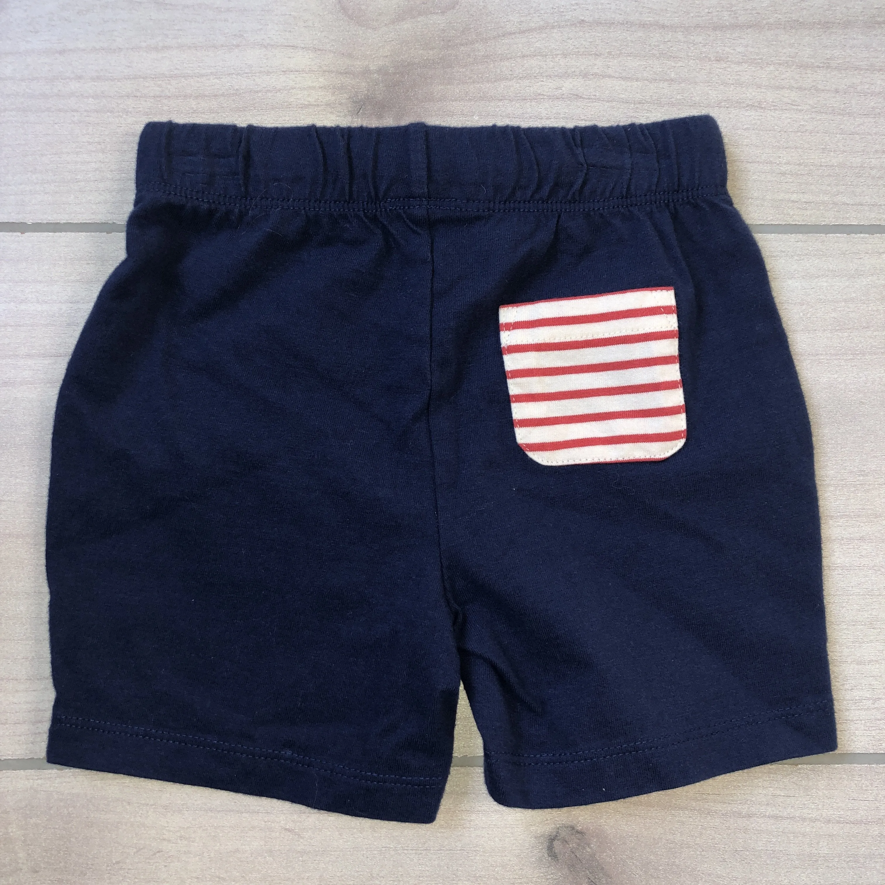 NEW Baby Boden Navy Blue Knit Pull On Cotton Shorts