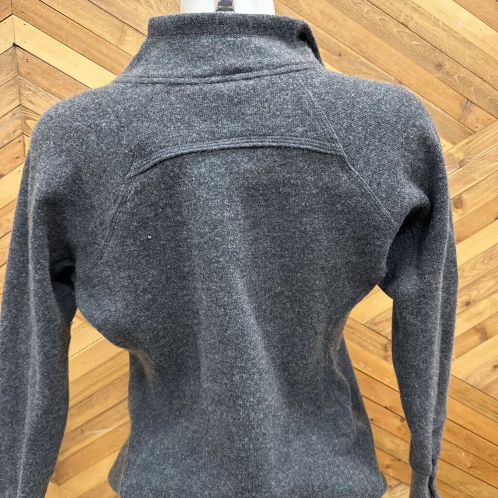 Outdoor Research- 1/4 snap wool blend pullover- MSRP $130 : Grey-women-MD