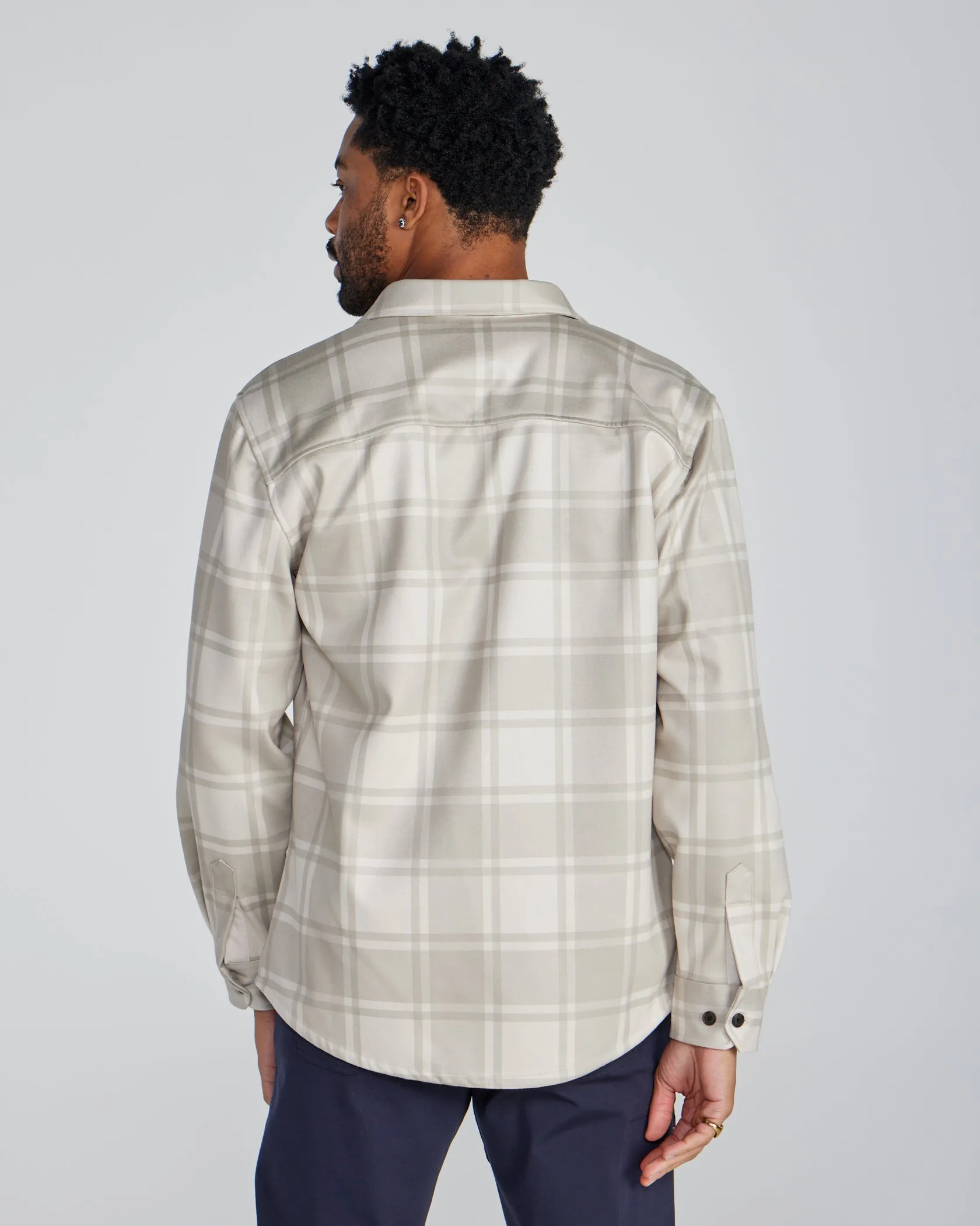 Plaid Coastal Overshirt (Size XXXL)