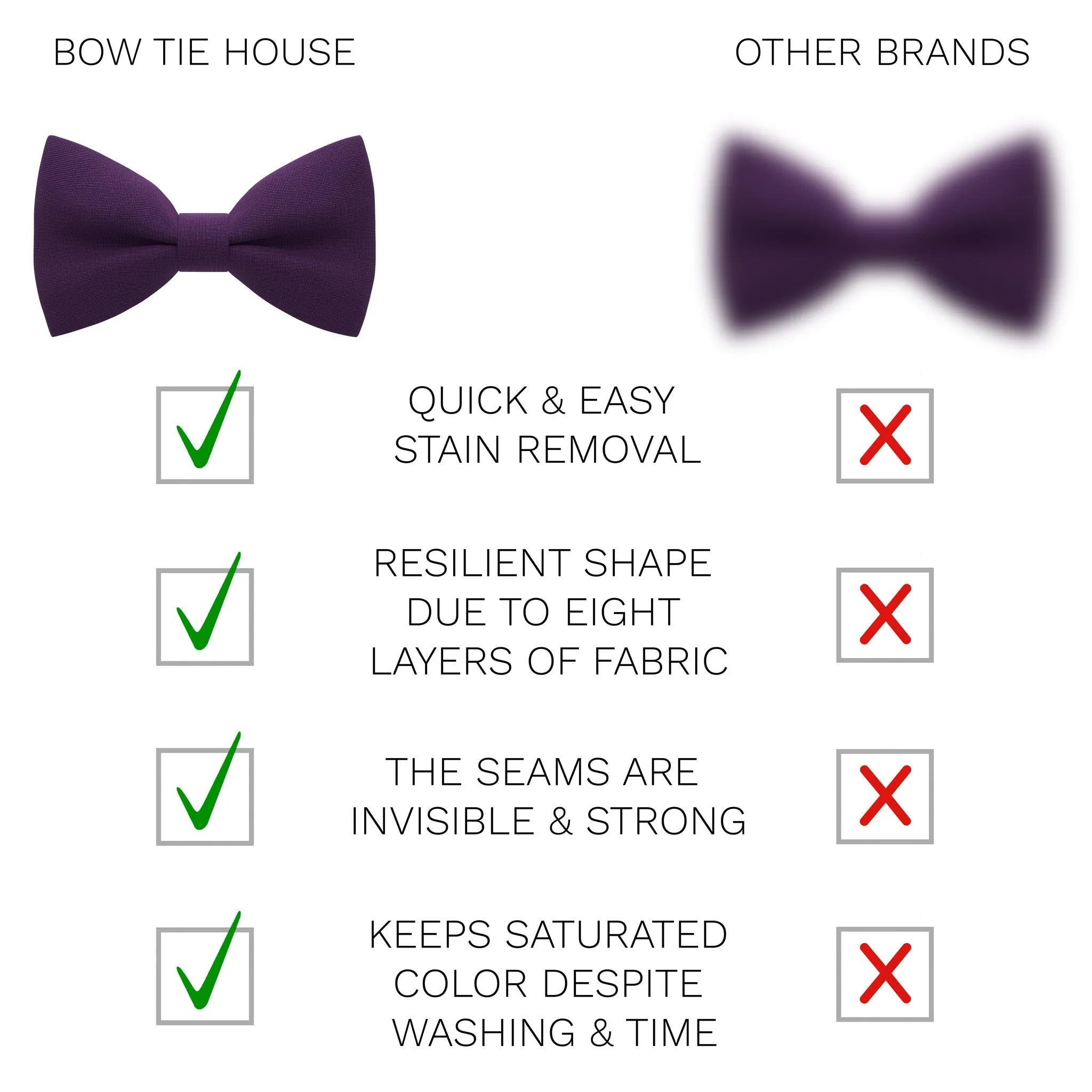 Plum Bow Tie